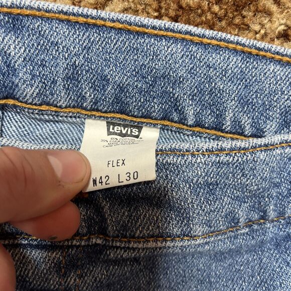 Vintage Levi's 540 Orange Tab Mens Denim Jeans Size 42x30 Straight Medium Wash - Picture 4 of 8